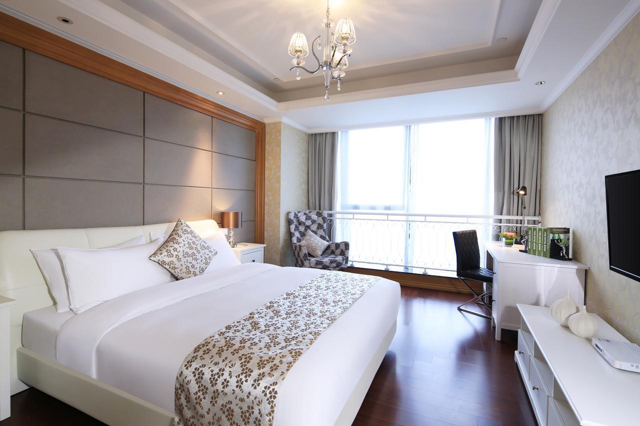 نانجينغ Suning Auraya Service Apartment Nanjing المظهر الخارجي الصورة